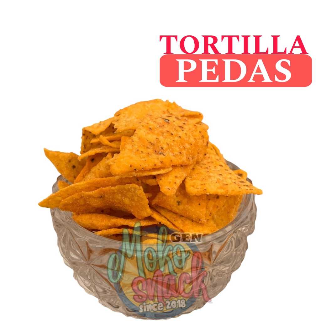 

Snack cemilan kiloan TORTILLA | TORTILLA BALADO 250gr [TORTILLA JAGUNG PEDAS]