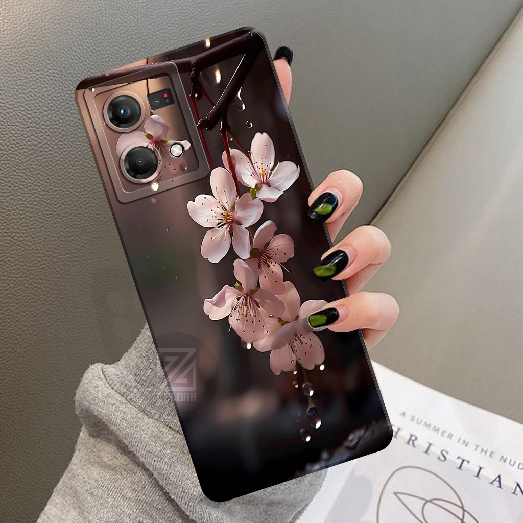 Case Oppo Reno 7 4G - Fashion Case Bunga - ZELORA - Sofcase Oppo Reno 7 4G - Casing Oppo Reno 7 4G -