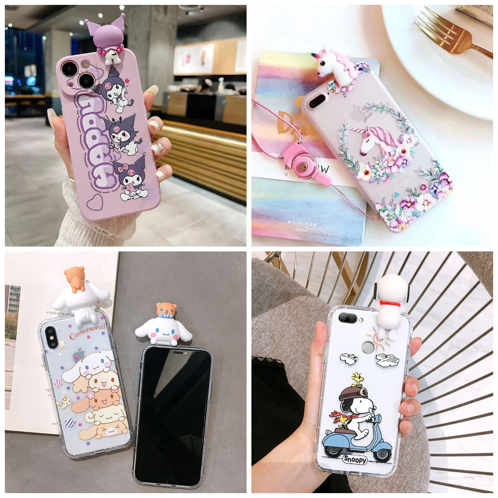 Casing Hp Peep Unicorn Case Vivo Y03 4G Y03T Y11 Y12 2023 Y12 Y12i Y12S