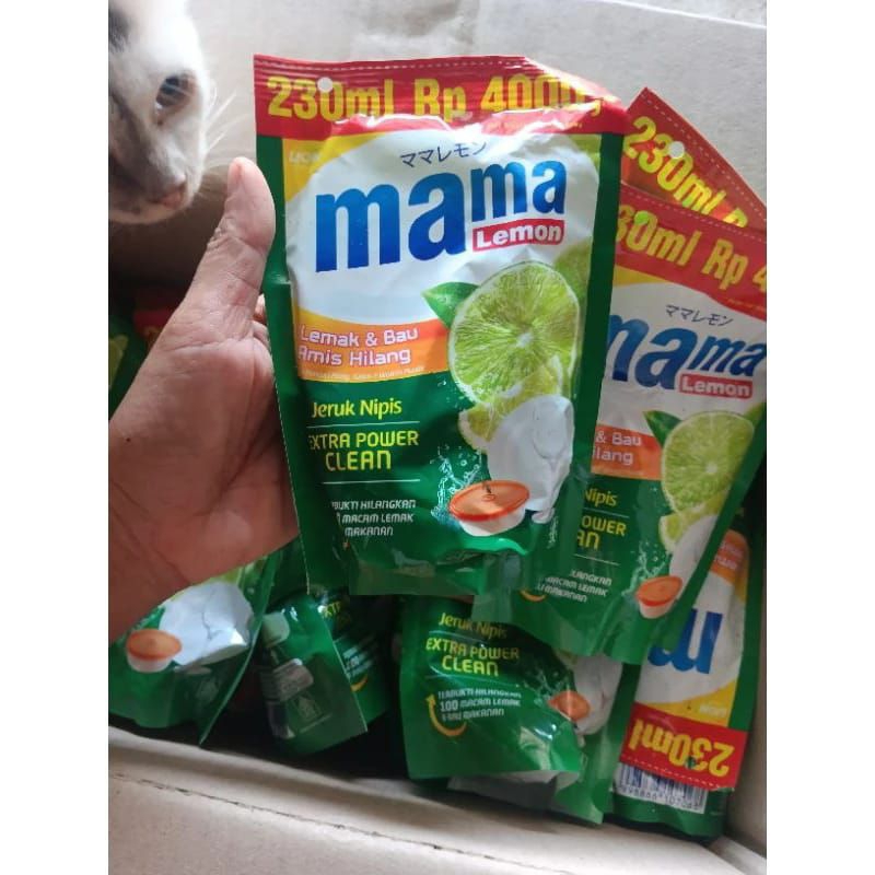 Mama Lemon Eceran 4000 230ml 1 Dus isi 24 Pcs