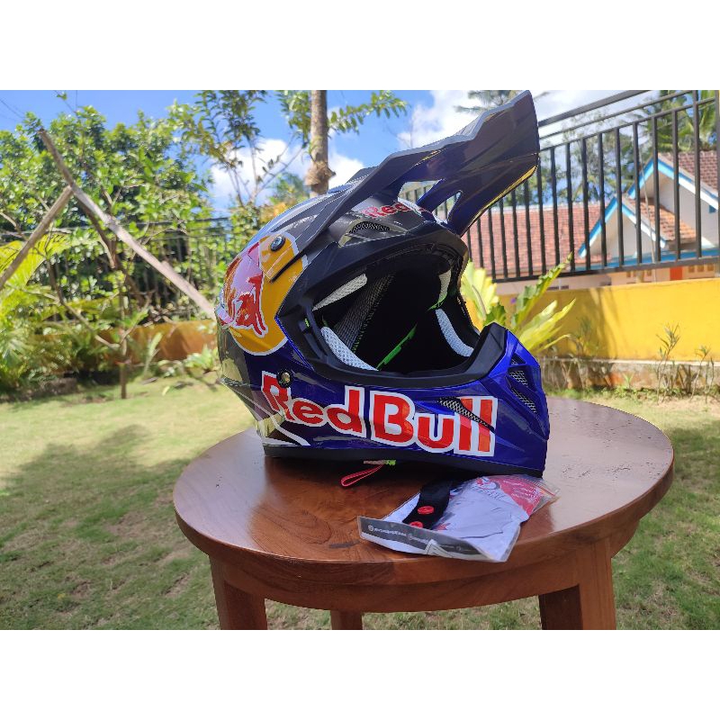 HELM JPX REPAINT REDBULL HELM TRAIL FULL FACE