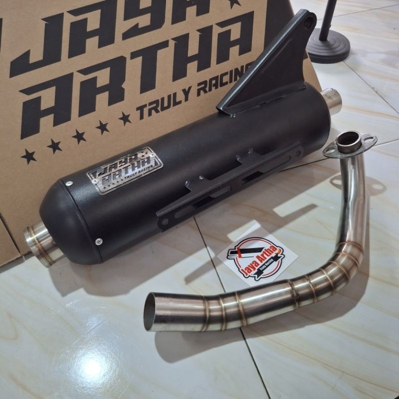 Knalpot Beat Duluxe Inlet 38 Leher Atas Original Jaya Artha Racing  | Knalpot Jaya Artha Racing Beat