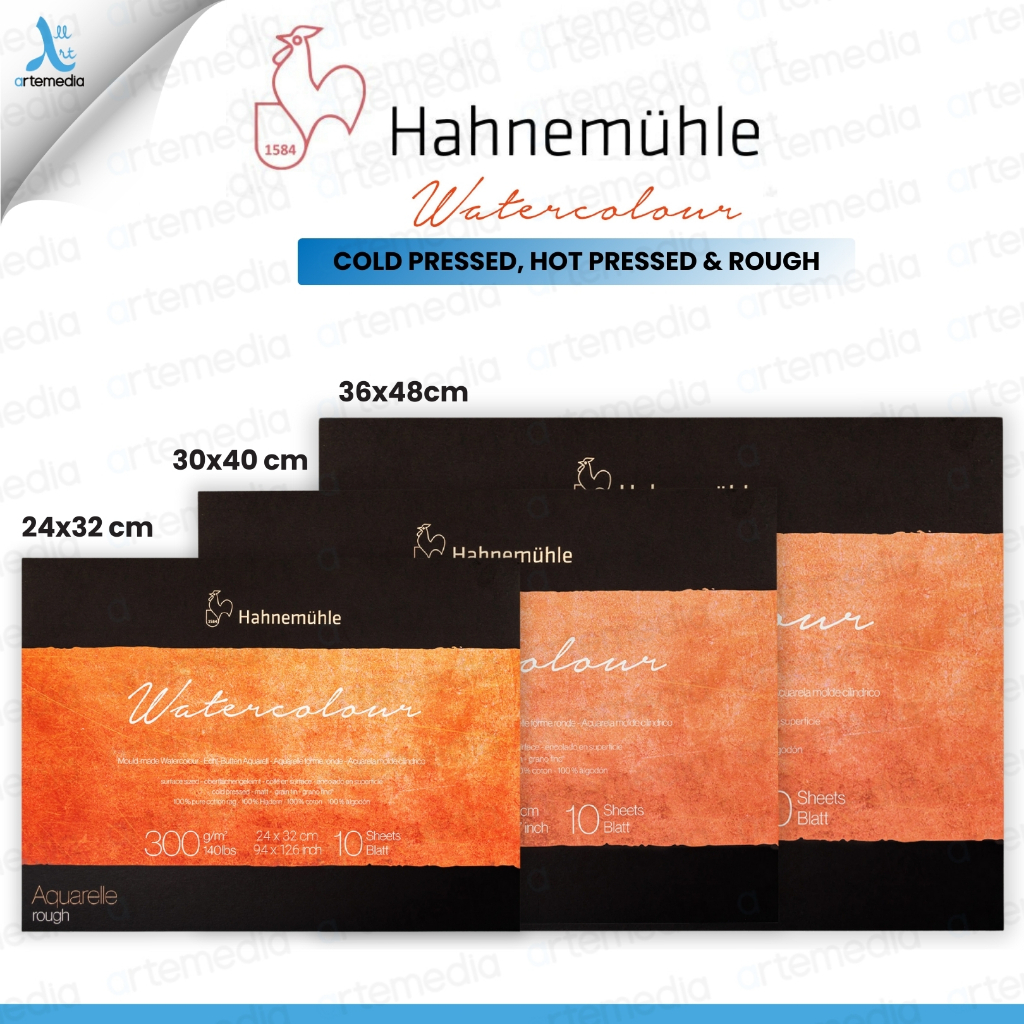 

Hahnemuhle The Collection Watercolor Block Kertas Cat Air 300gsm & 640 gsm