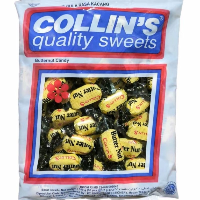 

permen kacang collin's peanut candy isi 50 pcs