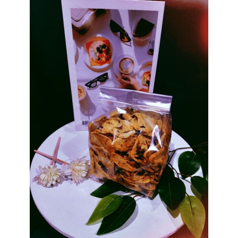 

Basreng jebred daun jeruk extra pedas kemasan 1kg