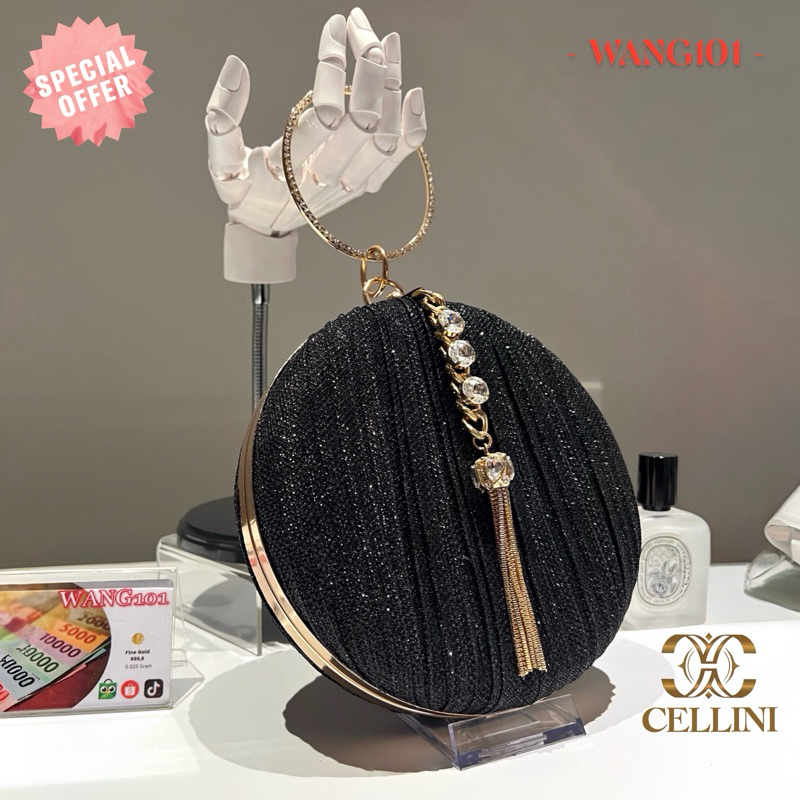 WANG101 - HARGA SPESIAL  Tas Pesta Jinjing Clutch Kondangan Import  Mewah Cantik
