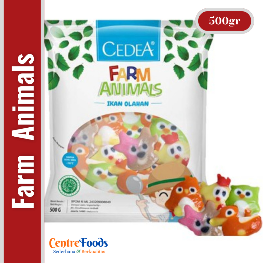 

Ikan Olahan - Farm Animals Cedea | 500gr [ Harga Per BKS ]