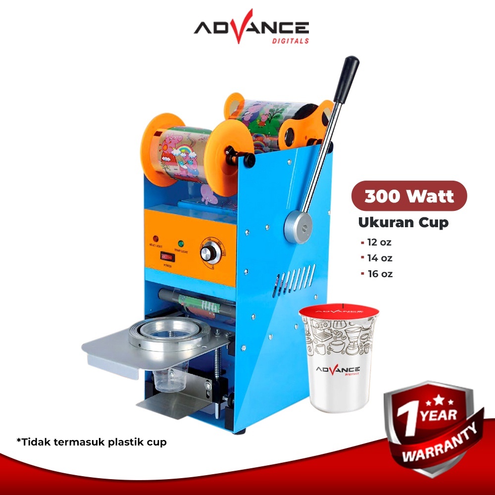 Bisa Gosend Mesin Pres Tutup Gelas/Sealing Machine Cup Sealer SLC100 Mesin Pres Tutup Gelas 22 oZ