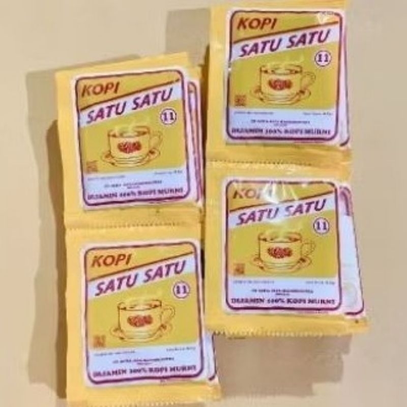 

KOPI BUBUK SATU SATU 6G ( 1 RENTENG ISI 10 PCS )