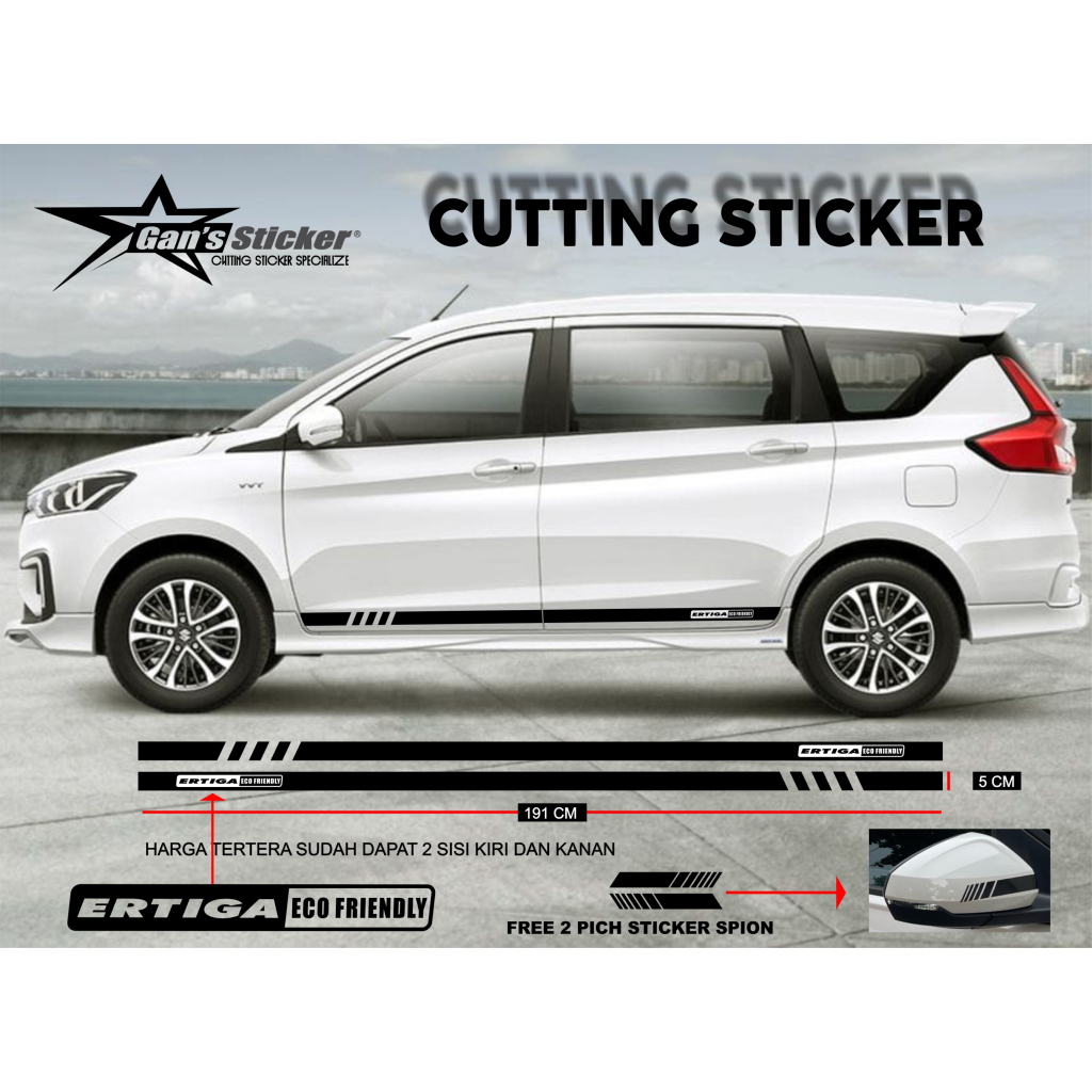 Sticker Premium All New Suzuki Ertiga Aksesoris Eksterior Mobil Suzuki Ertiga