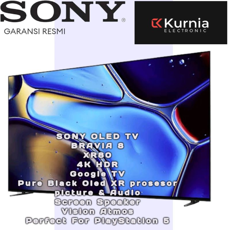 SONY 65XR80 / K-65XR80  BRAVIA 8 OLED TV 65 inch 2024 series