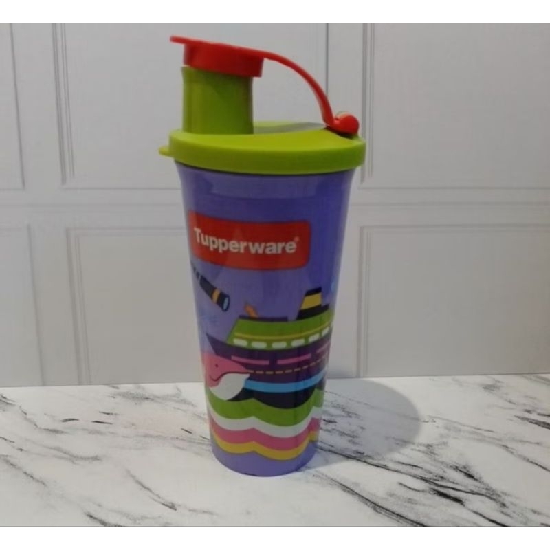 BARU FUN TUMBLER ANAK TUPPERWARE GELAS MINUM ANAK TK SD