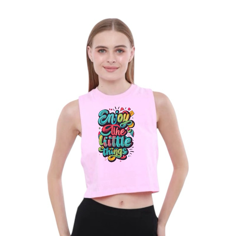 Muscle Tee Motif Enjoy The Little Things