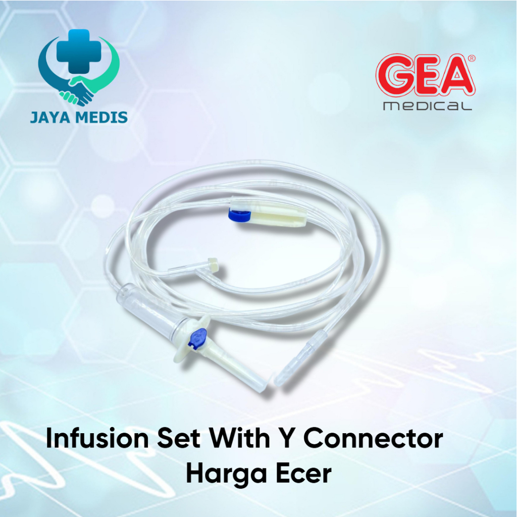 ECER-Infus Set Type Y GEA Dewasa / Selang Infus / Infusion Set With Y Connector Adult