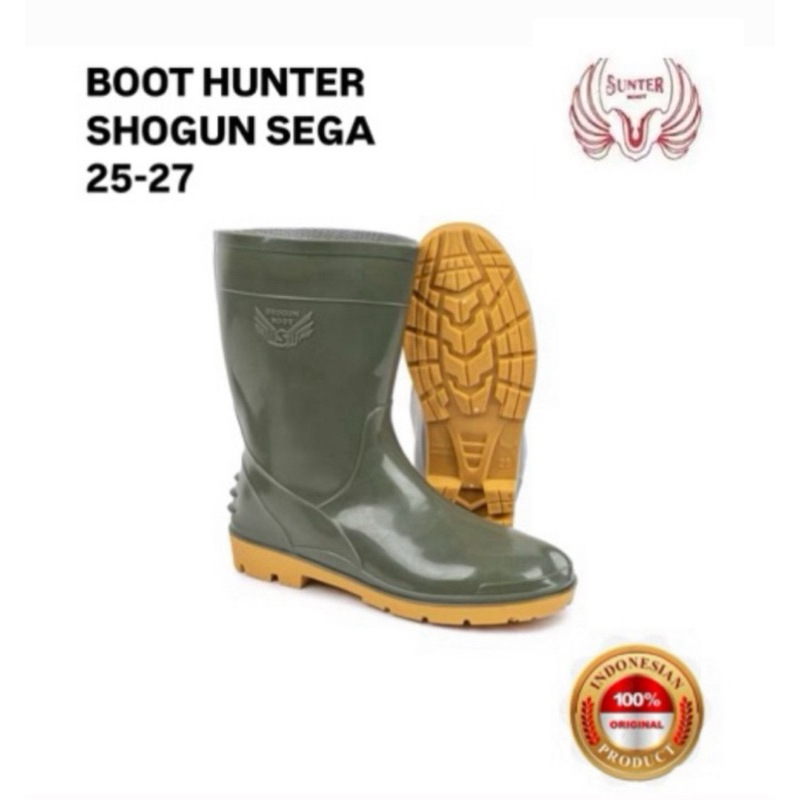 BOOTS SHOGUN SEGA HUNTER GREEN PENDEK ORIGINAL