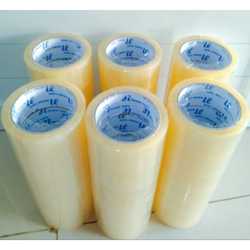 

Lakban Bening 100 yard 45mm 1 Dus Isolasi Lakban Packing Solasi 1 karton Murah Tebal