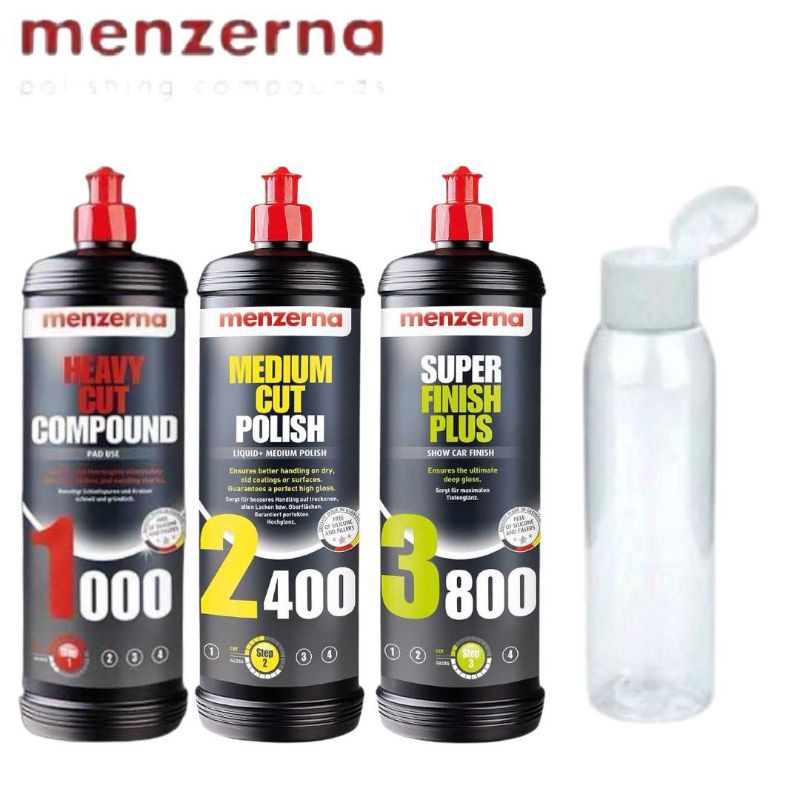 paket menzerna compound repack 100ml - obat poles step cutting polish finishing