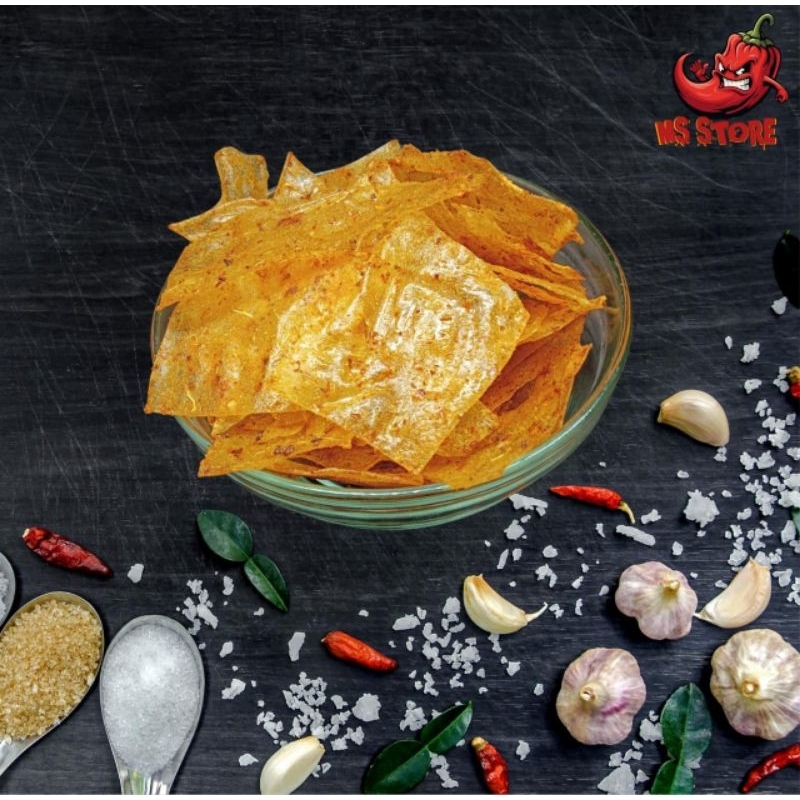 

KERIPIK KACA KRIPCA PIKCA PEDAS mulai dari 500gr–1kg | Camilan Renyah Snack Food Khas Kekinian – Rasa Dijamin Nagih!