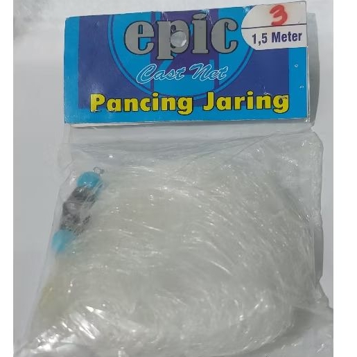 Pancing Jaring Epic No.3 Panjang 1,5 Meter Jaring Pancing Ikan