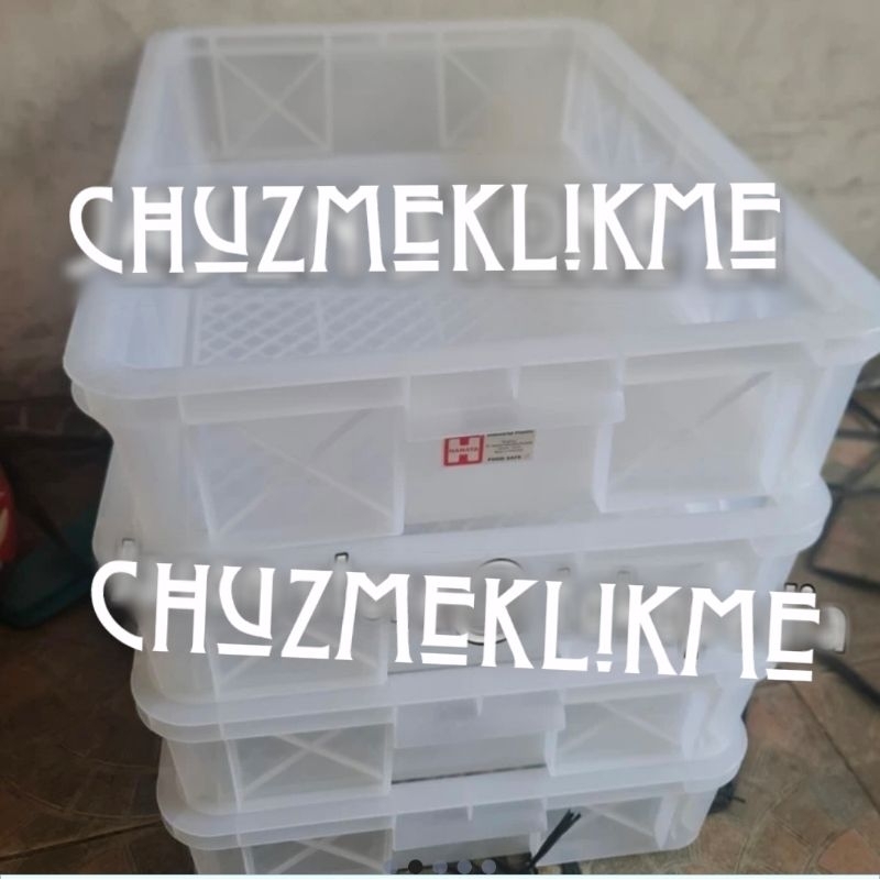 Container box roti bening/Kontainer industri bening/Container box industri bening (roti) rapat
