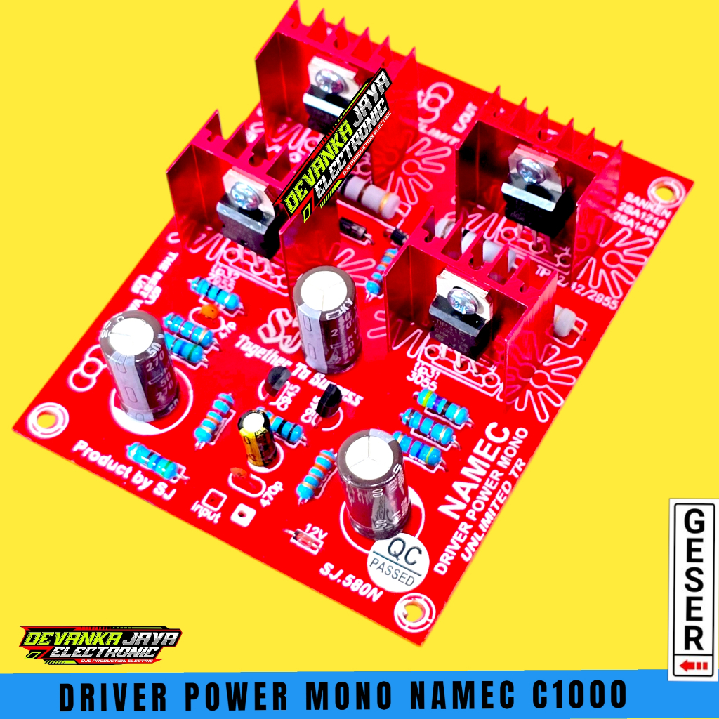 Kit Driver NAMEC C1000 1000 watt Mono Power Amplifier