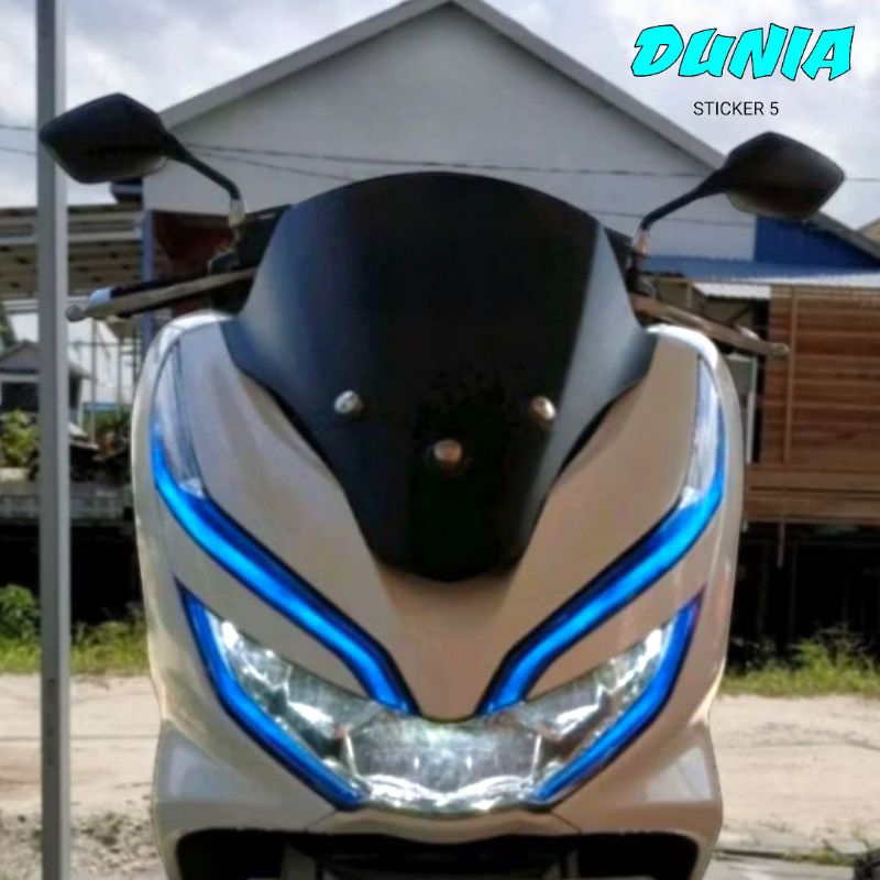 Sticker variasi lampu alis pcx 150 , stiker lampu pcx