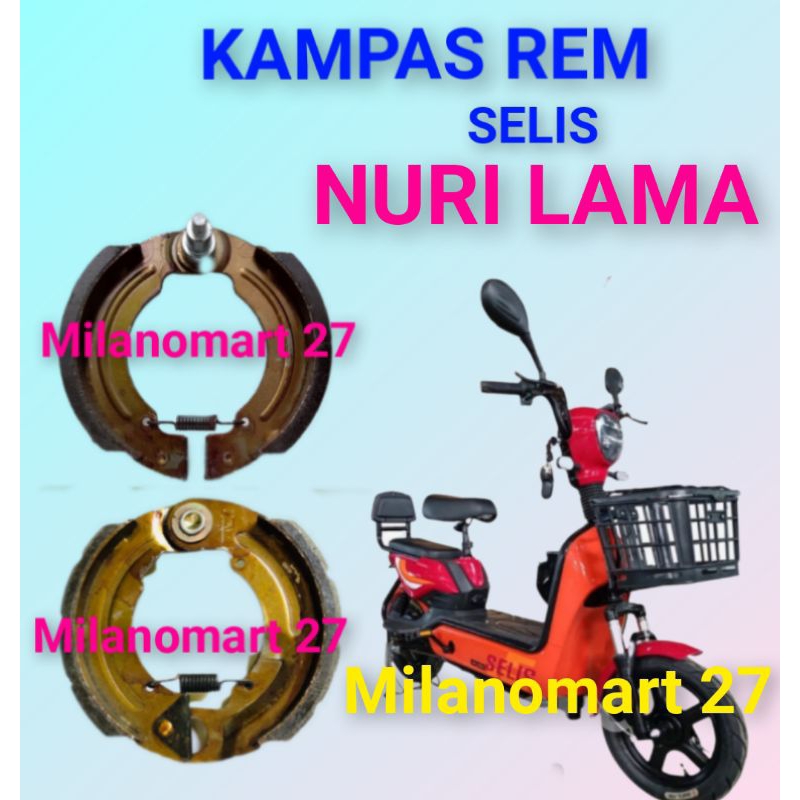 kampas rem Selis NURI kampas rem sepeda listrik Selis nuri