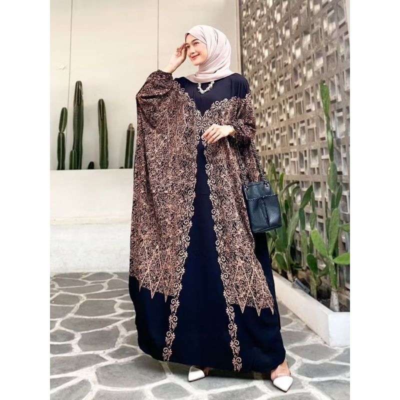 NEW Kaftan Alexa | Gamis Lebaran Terbaru | Gamis Jumbo Terbaru Bahan Rayon Premium Tebal Dan Adem | 