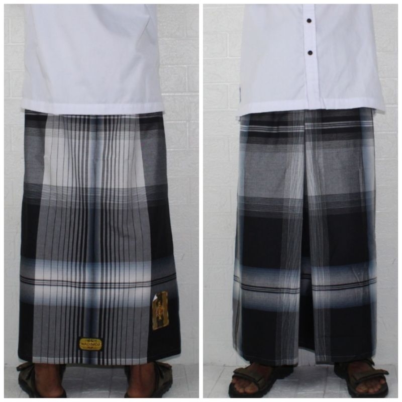 sarung instan/rok wadimor kotak hitam putih random dewasa, remaja dan anak