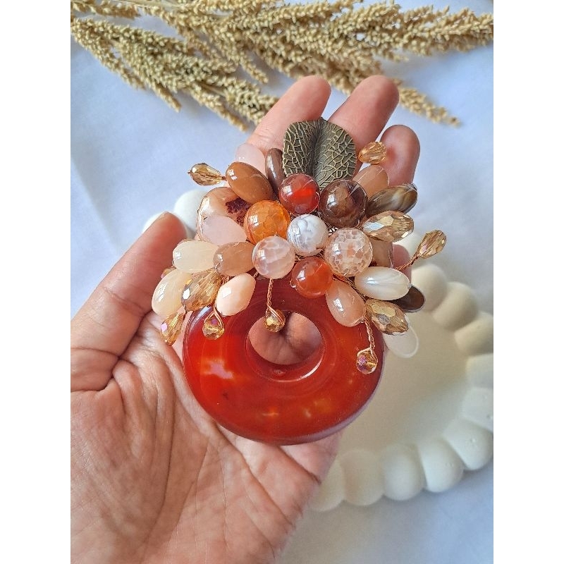 Bros Pesta Hijab Premium Mewah Jumbo - Batu Alam Asli | Custom Warna & Model