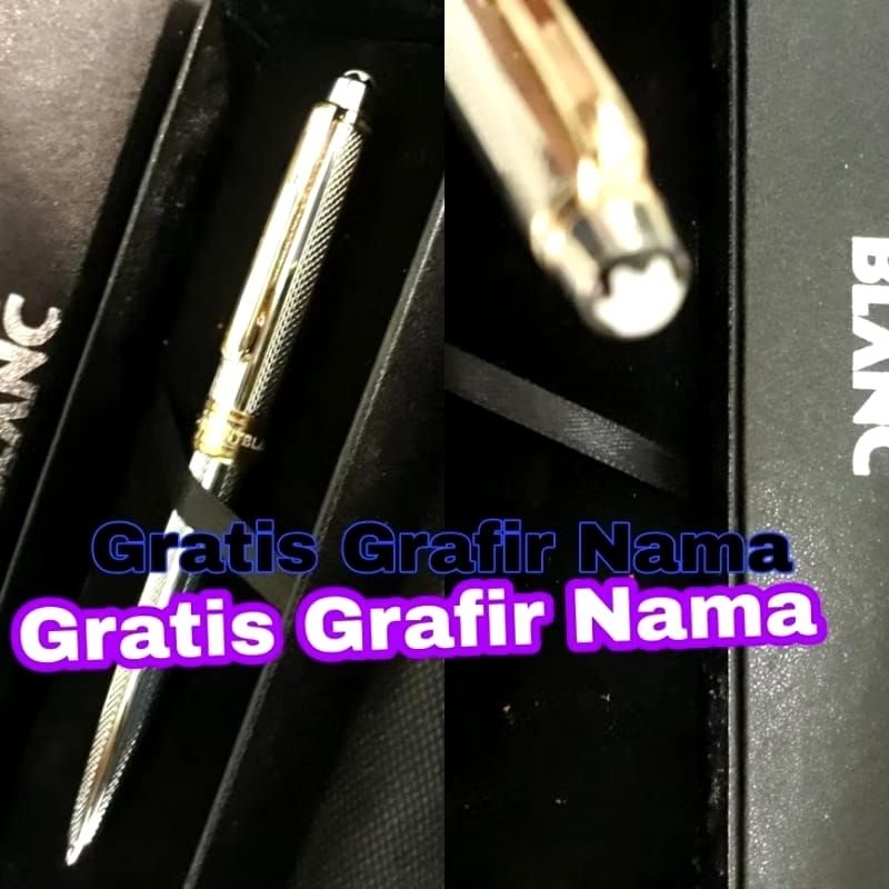 

Pulpen Ballpoint Rollerball Mewah montblanc Gratis Grafir Nama