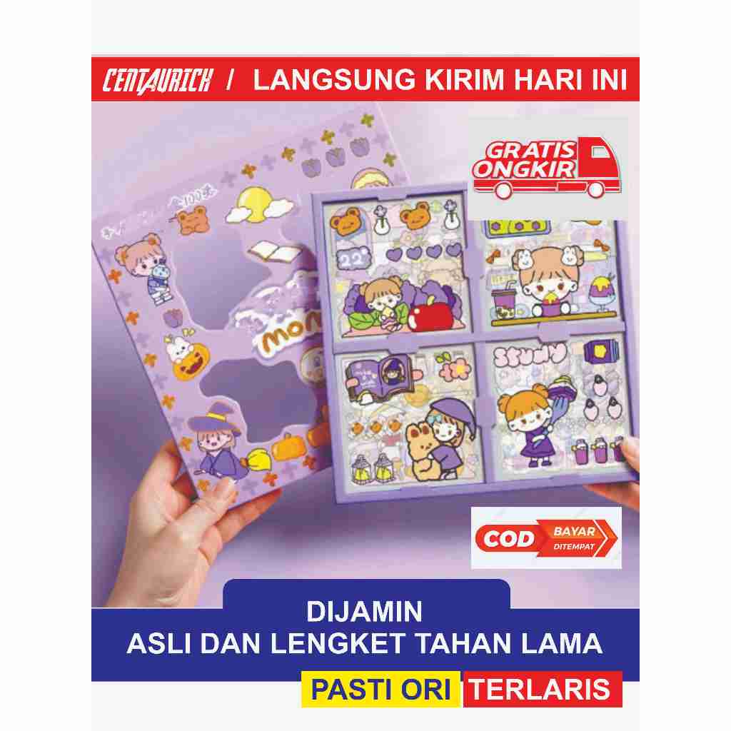 

Sticker Asli Pretty Momo 1 Pack isi 100 Lembar Pcs Sticker box momo Sticker kartun sticker anti air