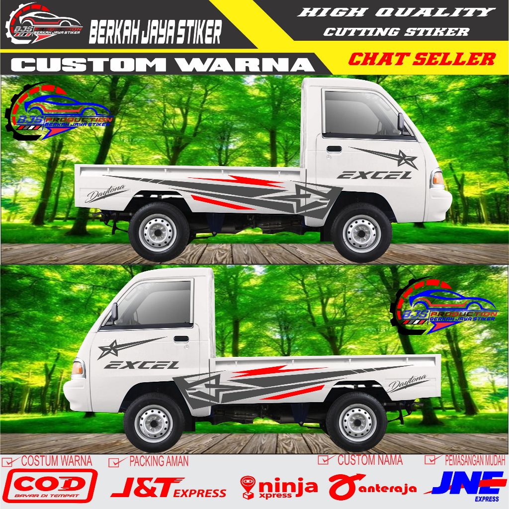 NEW Stiker mobil pickup carry futura Stiker Pickup Indonesia stiker Striping Mobil Pickup terbaru