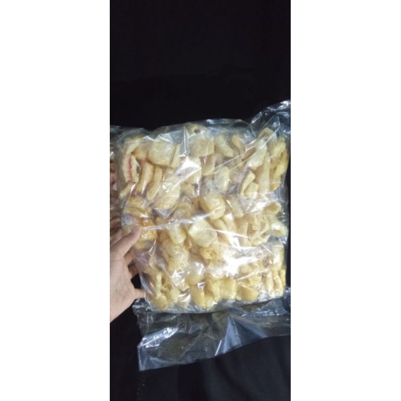 

kerupuk kulit sapi asli/kikil goreng/tunjang goreng 1 pak