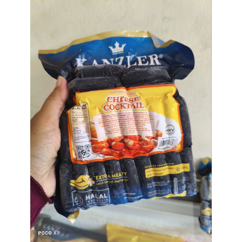 

KANZLER CHEESE COCTAIL SAUSAGE 500 GRAM