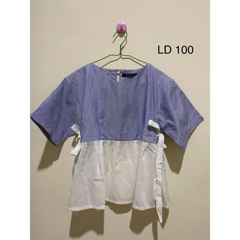 PL Atasan Wanita Biru Putih