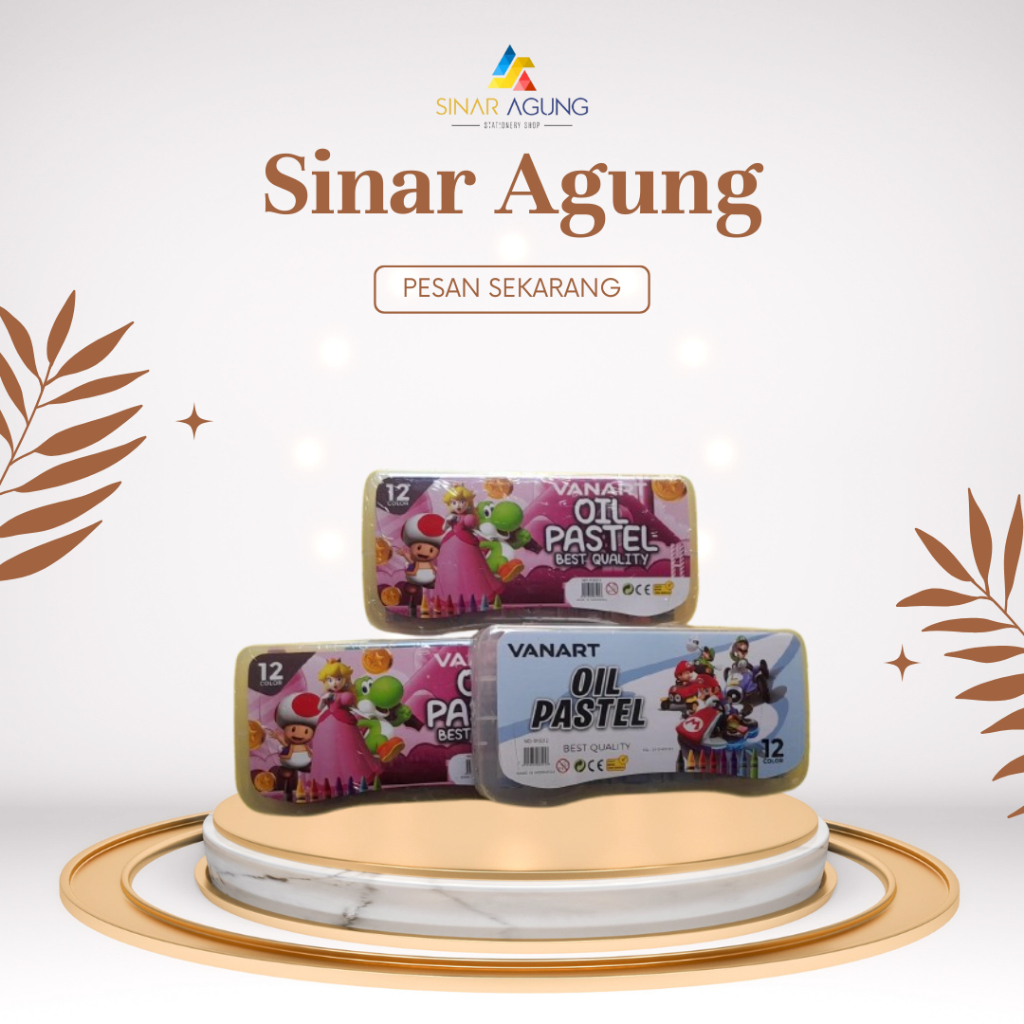 

CRAYON OIL PASTEL VAN-ART 12 WARNA/ KRAYON 12 COLORS