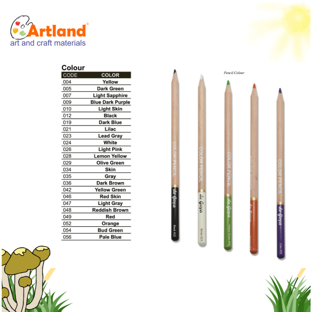 

De Goya Color Pencil 24 Warna – Pensil Warna Premium Anti Patah