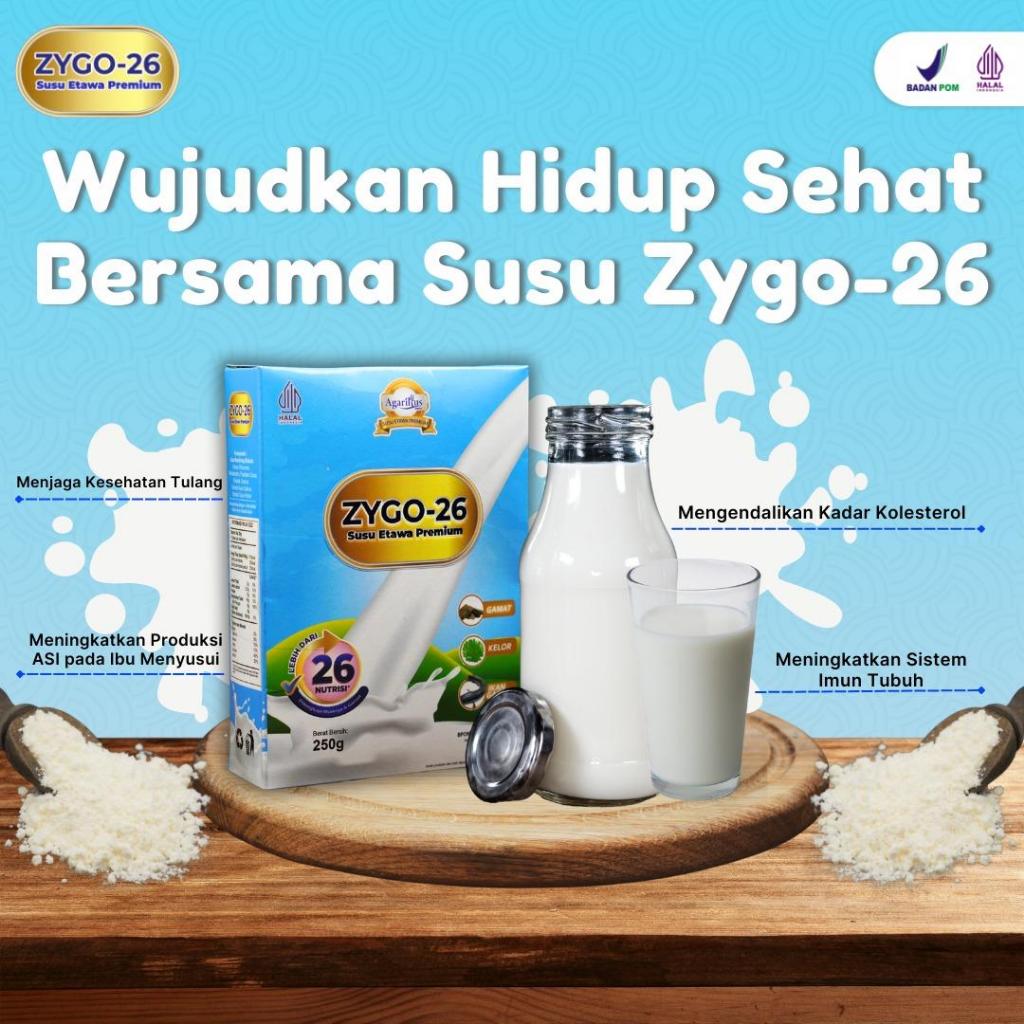 

Zygo - Susu Kambing Etawa Organik Original 250gr Membantu meredakan Asam Urat dan Kesehatan Tulang Untuk Kesehatan Pernafasan dan Paru-Paru Mencegah Kolesterol Memperlancar Produksi ASI