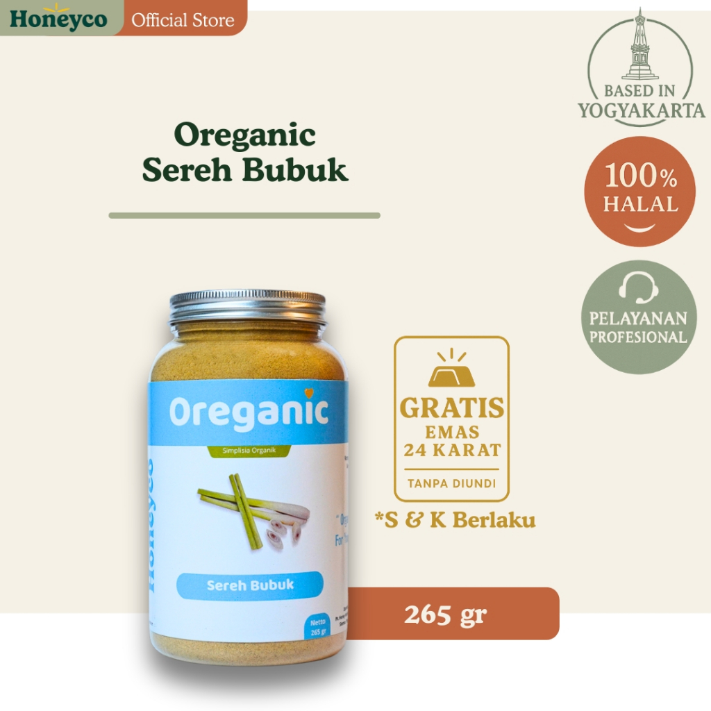 

Oreganic Sereh Bubuk Simplisia Organik - 265gr