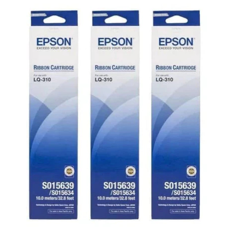 RIBBON CARTRIDGE EPSON S015639/S015634 10.0 METERS/ 32.8 FEET FOR EPSON LQ310