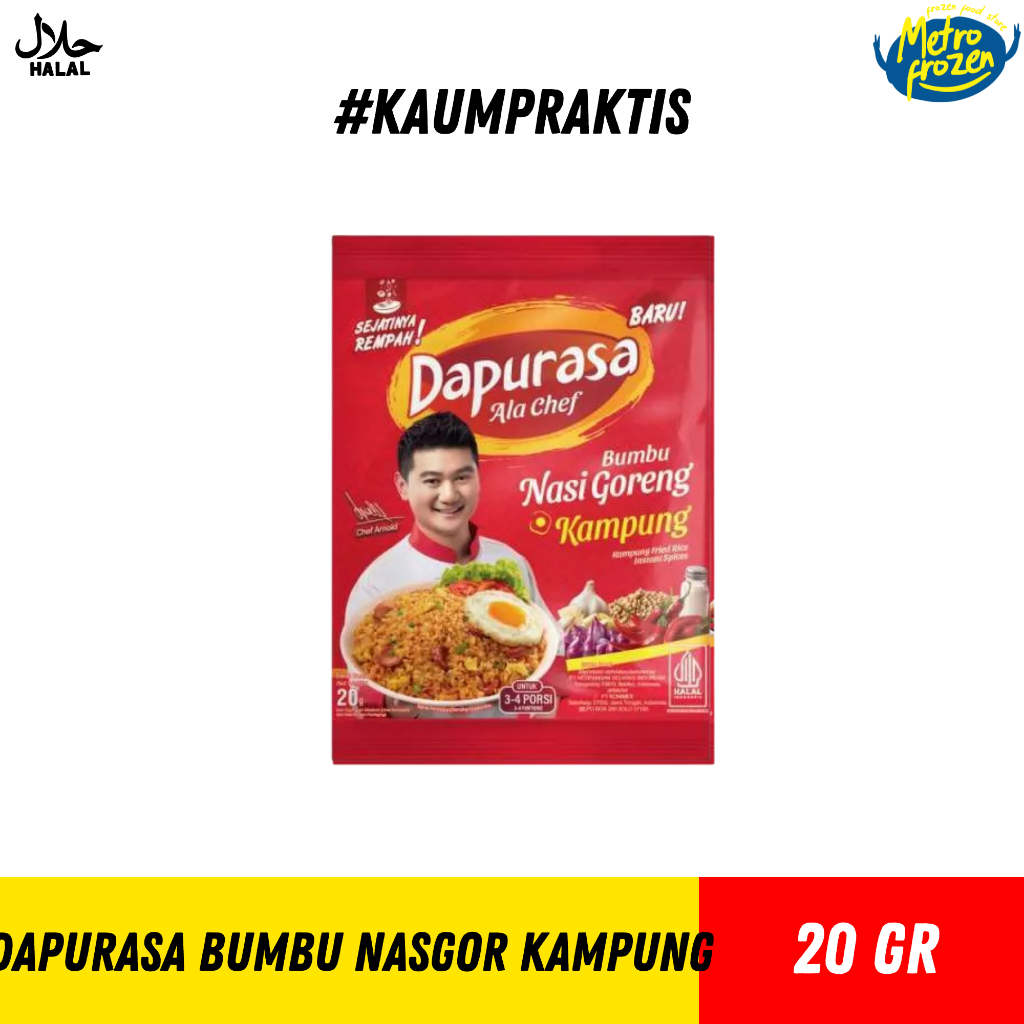 

DAPURASA Bumbu Nasi Goreng 20gr bumbu nasi goreng kampung //bumbu nasi goreng daging kari //bumbu nasi gireng daging asap