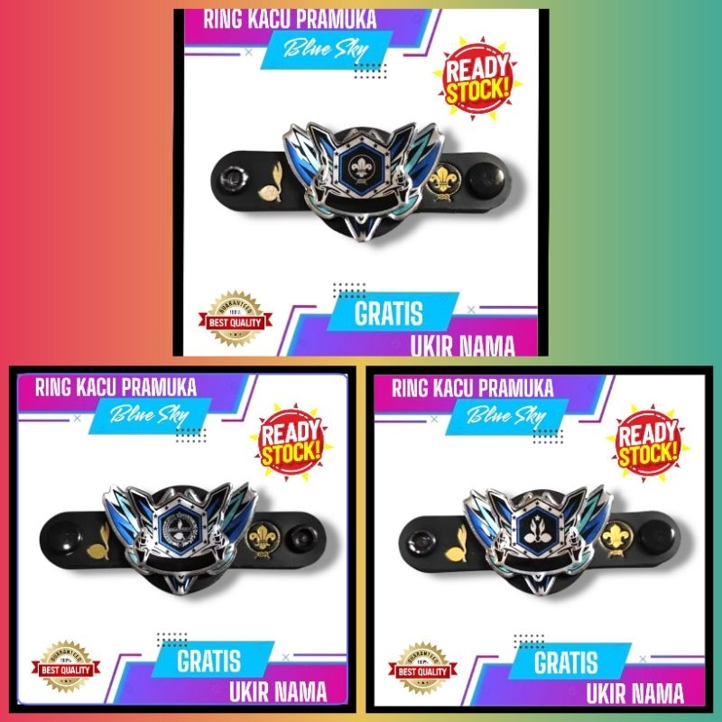 

ring kacu pramuka custom nama hologram terbaru viral
