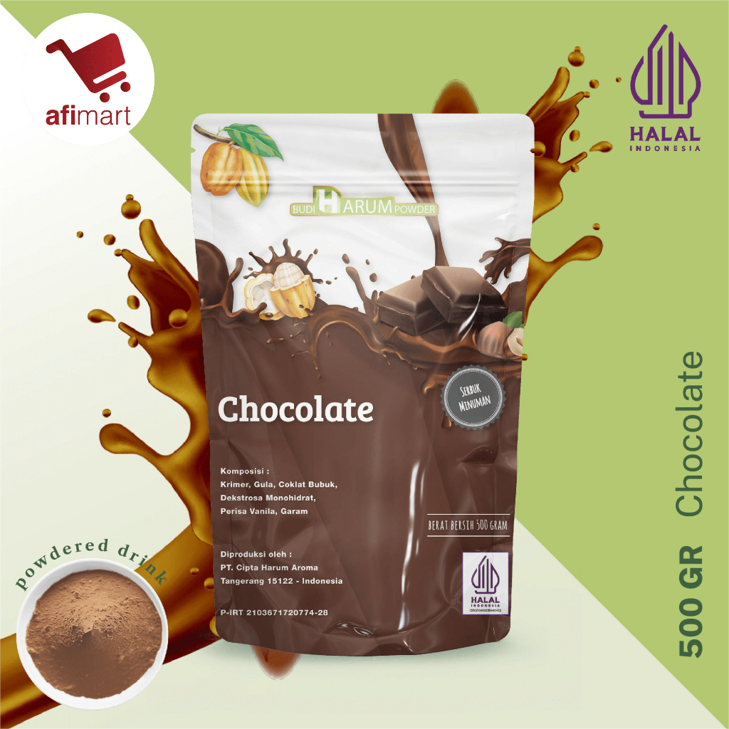 

Budi Harum Chocolate 500gr / Minuman Serbuk rasa Coklat