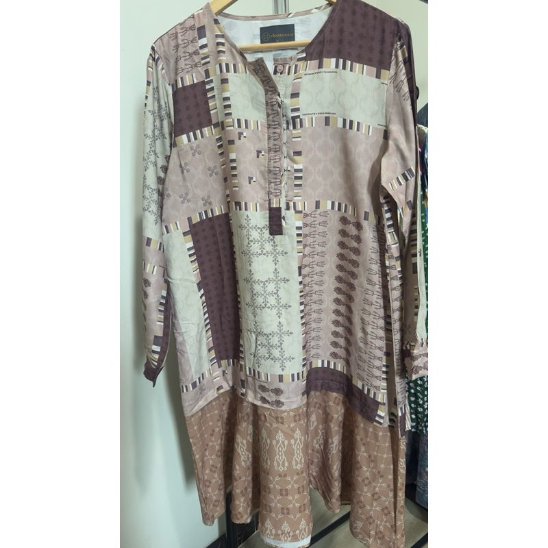 COTTONINK RIA MIRANDA PINK PRINTED ARISHA XL PRELOVED