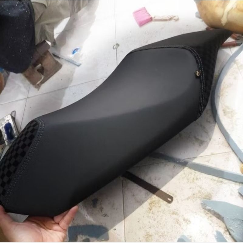 Cover Kulit Jok Motor Yamaha Aerox 125 155 Motif Original Catur Mbatech