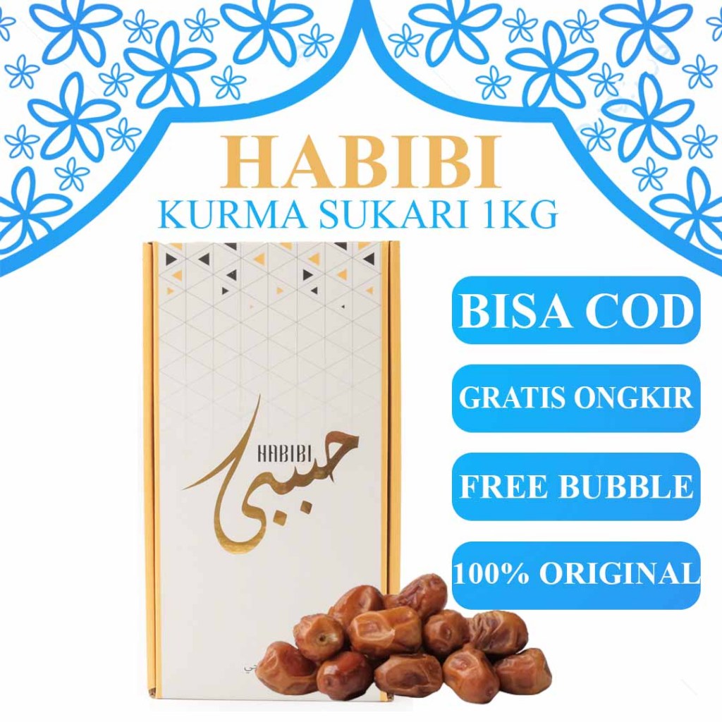 

Kurma Sukari Premium HABIBI 1000gram/1Kg
