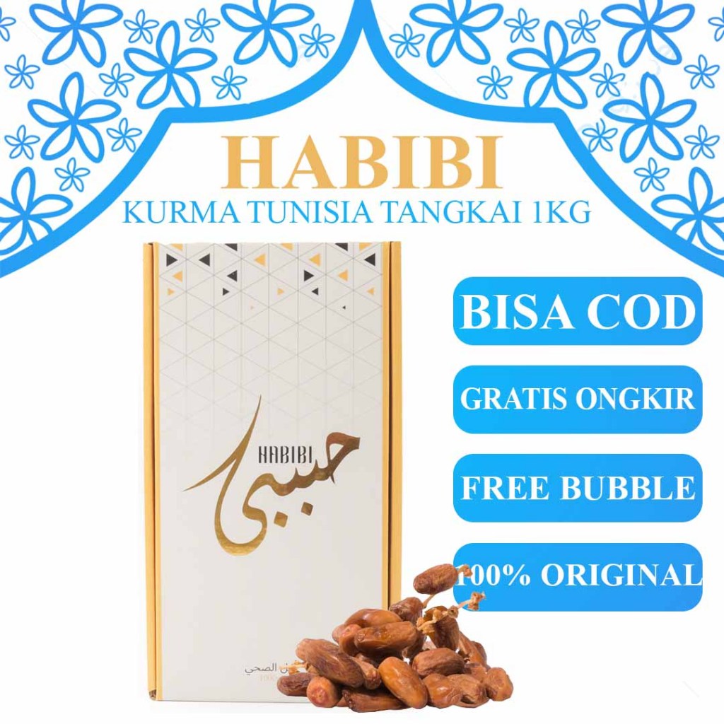 

Kurma Tunisia Tangkai Premium Habibi 1000Gr/1Kg