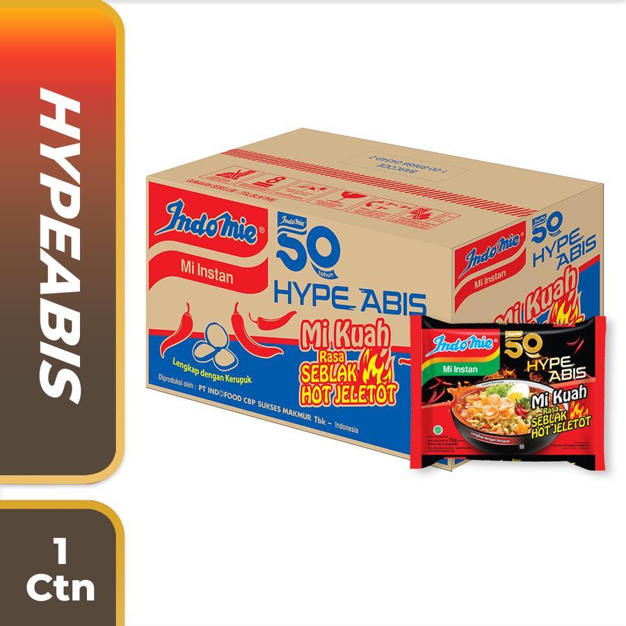 

1 Dus isi 40 pcs - Indomie HypeAbis Rasa Seblak Hot Jeletot