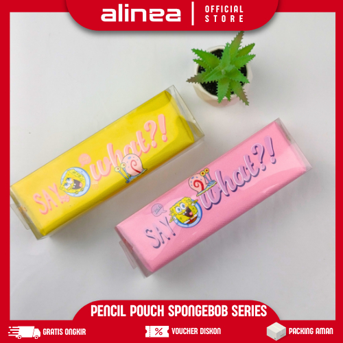 

Tempat Pencil Karakter Spongebob Pencil Pouch Deli H979 H978 Warna Pink Kuning
